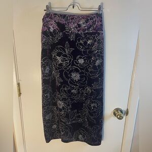NWT Purple Velvet Lularoe Ivy Skirt XL